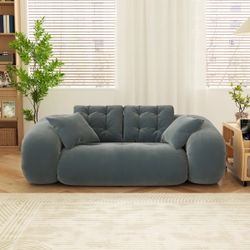 Grey Velvet Sofa Bed 