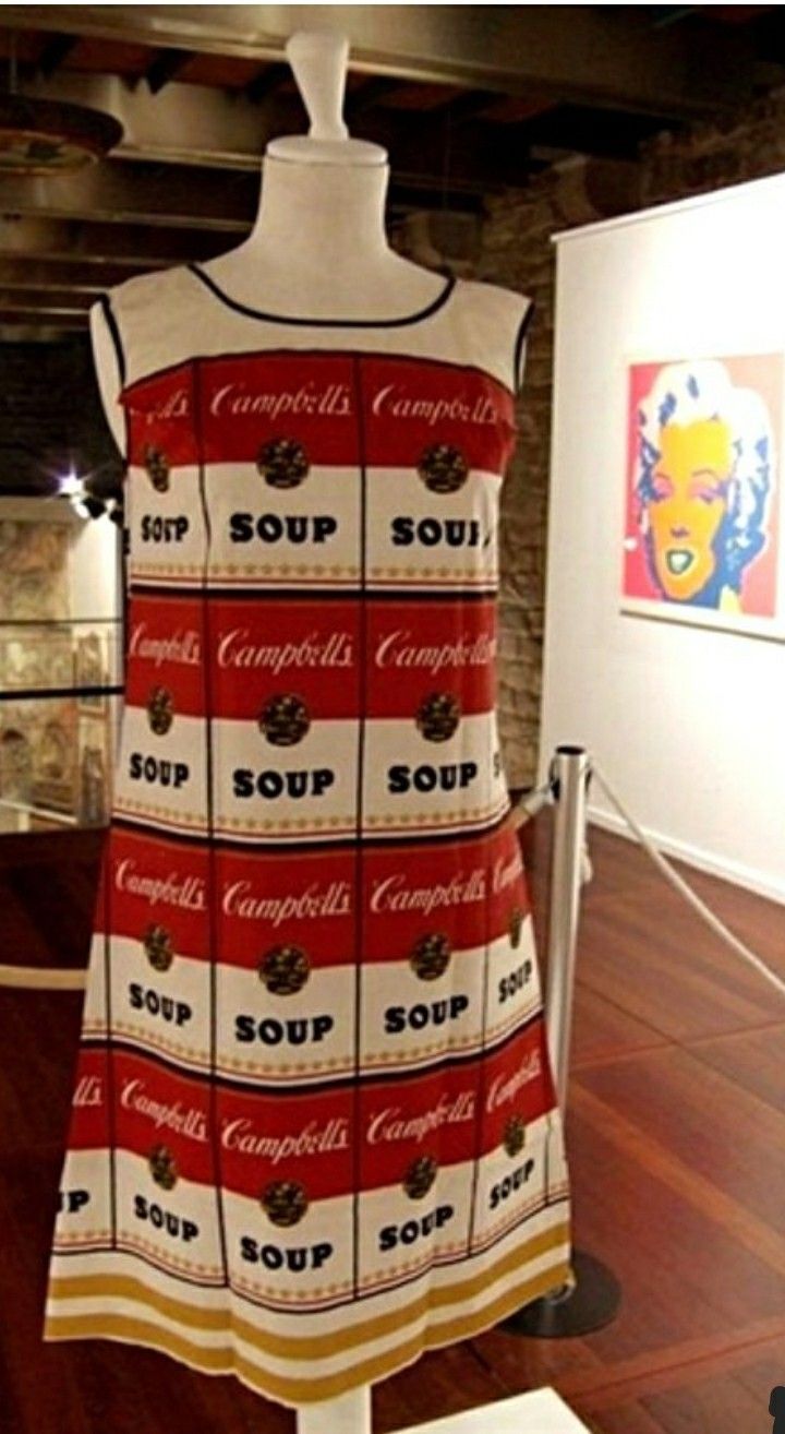 Warhol Campbells Soup Silkscreen Souper Dress paper vintage 1966 MINT CONDITION  Authentic 