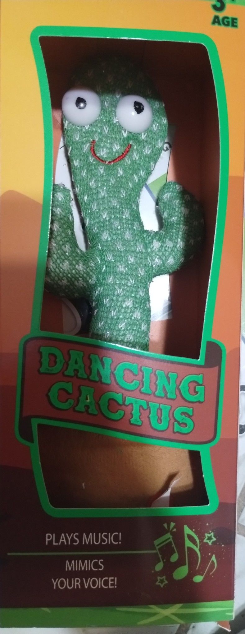 Dancing Cactus Repeat Talking Toy – Electronic Singing & Talking Plush
