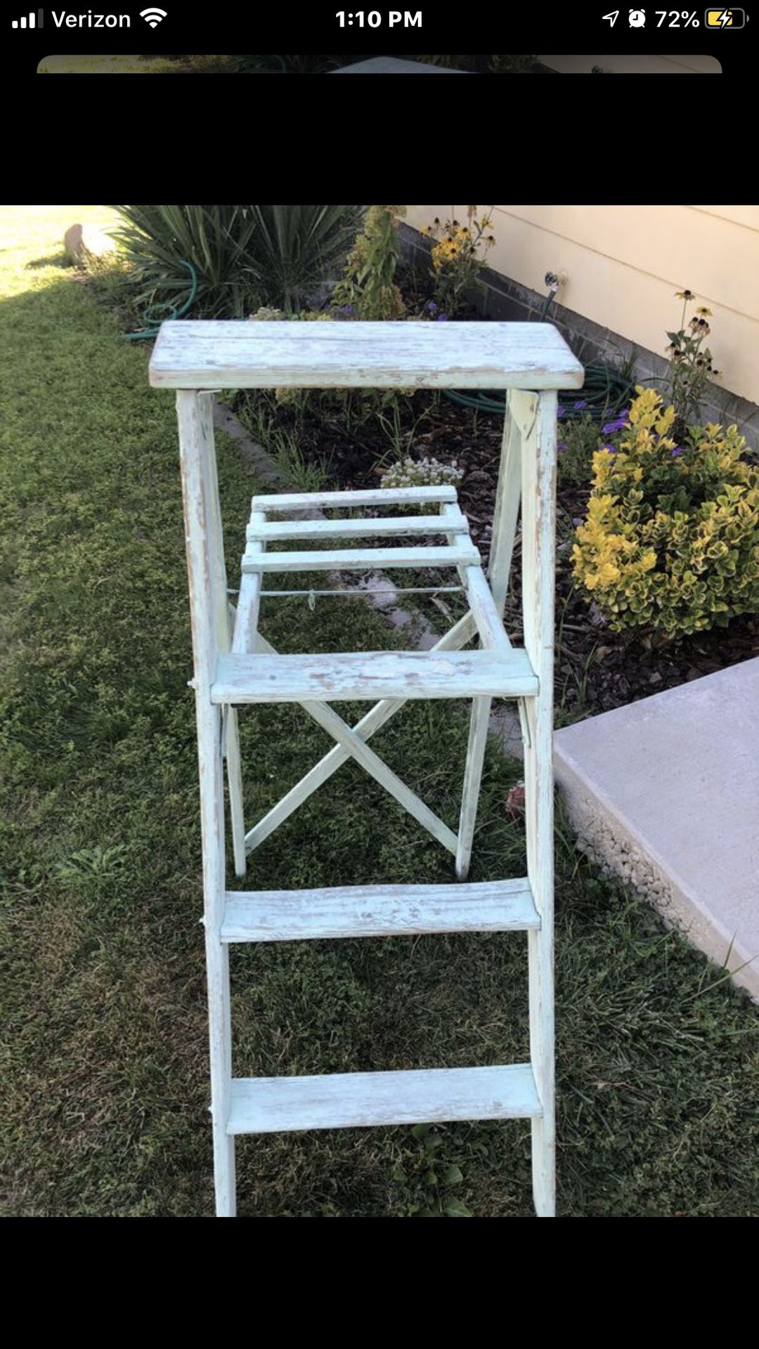 Ladder vintage distressed (mint green) 4ft