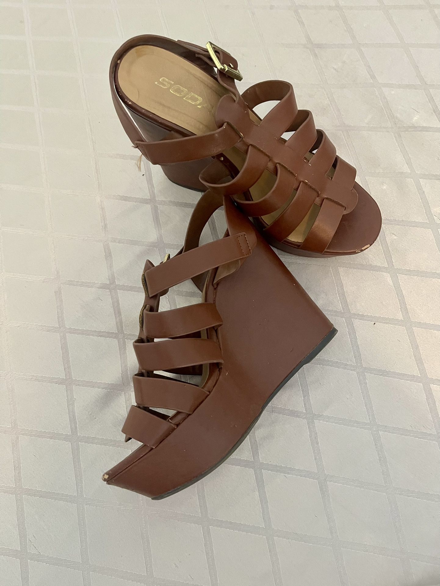 Wedged Heel Sandals