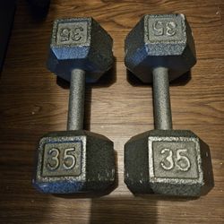 35 Lbs Dumbbells Set 