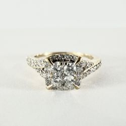 10K Yellow Gold Diamond Bridal Set