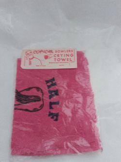Comical Bowlers Crying Towel Novelty Gift