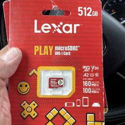 Lexar  Micro SD card SDXC 512gb Brand New Sealed 40$$$