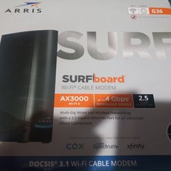 ARRIS SURFboard G36 DOCSIS 3.1 Wi-Fi 6 Cable Modem 1001370