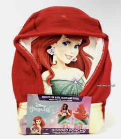 HOODED PONCHO ARIEL $15.99