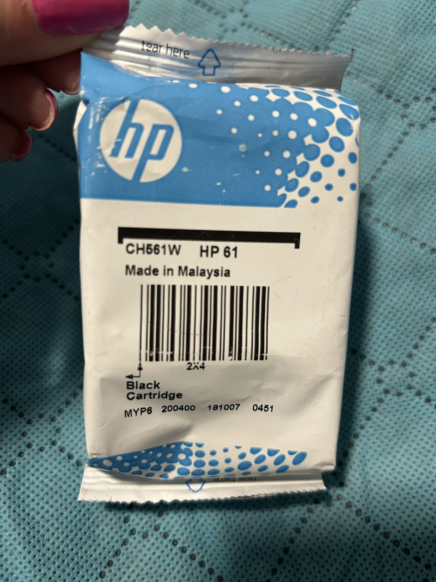 HP Black Ink Cartrige