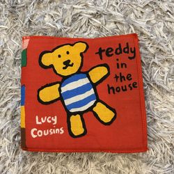 Candlewick Press Teddy in the House Cloth Book Baby Language Skills Toy