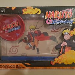 Naruto Shippuden Ceramic Sushi Set. Brand New! Sealed! Rare!