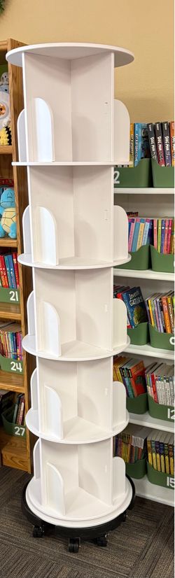 62” high NEW Rotating Bookshelf Tower (Great for the classroom)