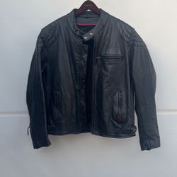 Leather Jacket Extra Large Black Motorcycle Riding Harley 