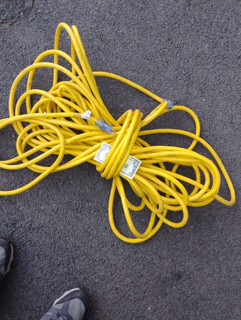 Heavy Duty Extension Cord Power Tools Construction Electric Cord 100 Ft