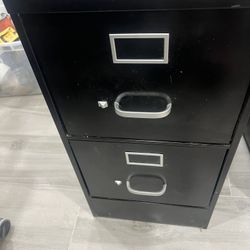 2 Drawers File Cabinet 