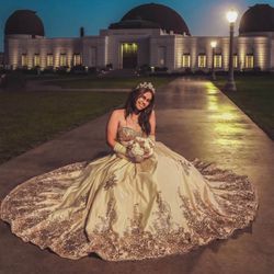 champagne Quince Dress 