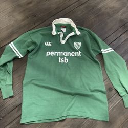 Vintage Rugby Canterbury Irfu Ireland Long Sleeve Jersey