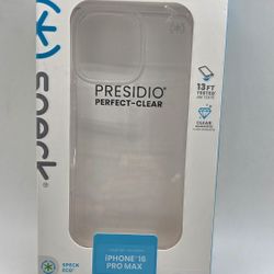 Speck - Presidio Perfect Clear Case for Apple iPhone 16 Pro Max