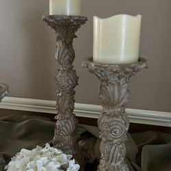 French Country Ornate Candle Holders