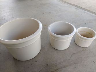 3 ceramic pots bundle