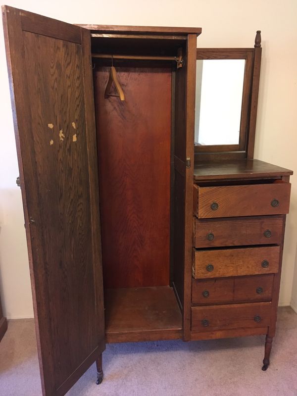 Antique Chifferobe with mirror for Sale in San Diego, CA OfferUp