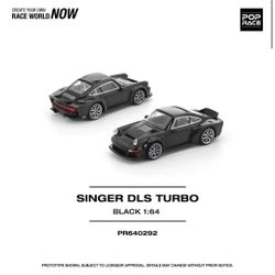 Pop Race 1:64 Porsche Singer DLS Turbo Road Black PR640292
