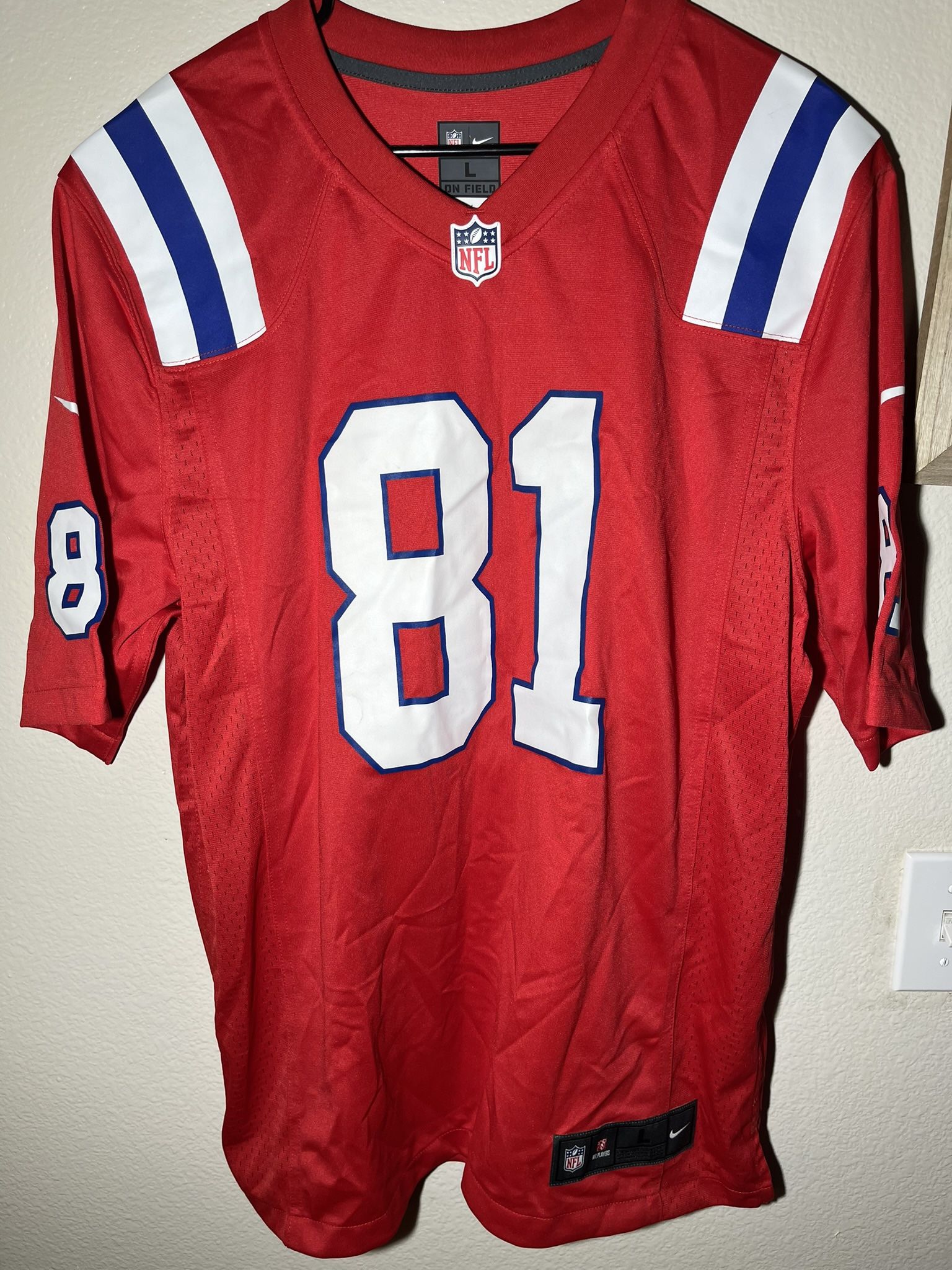 Nike NFL James Hardy New England Patriots Jersey Sz large