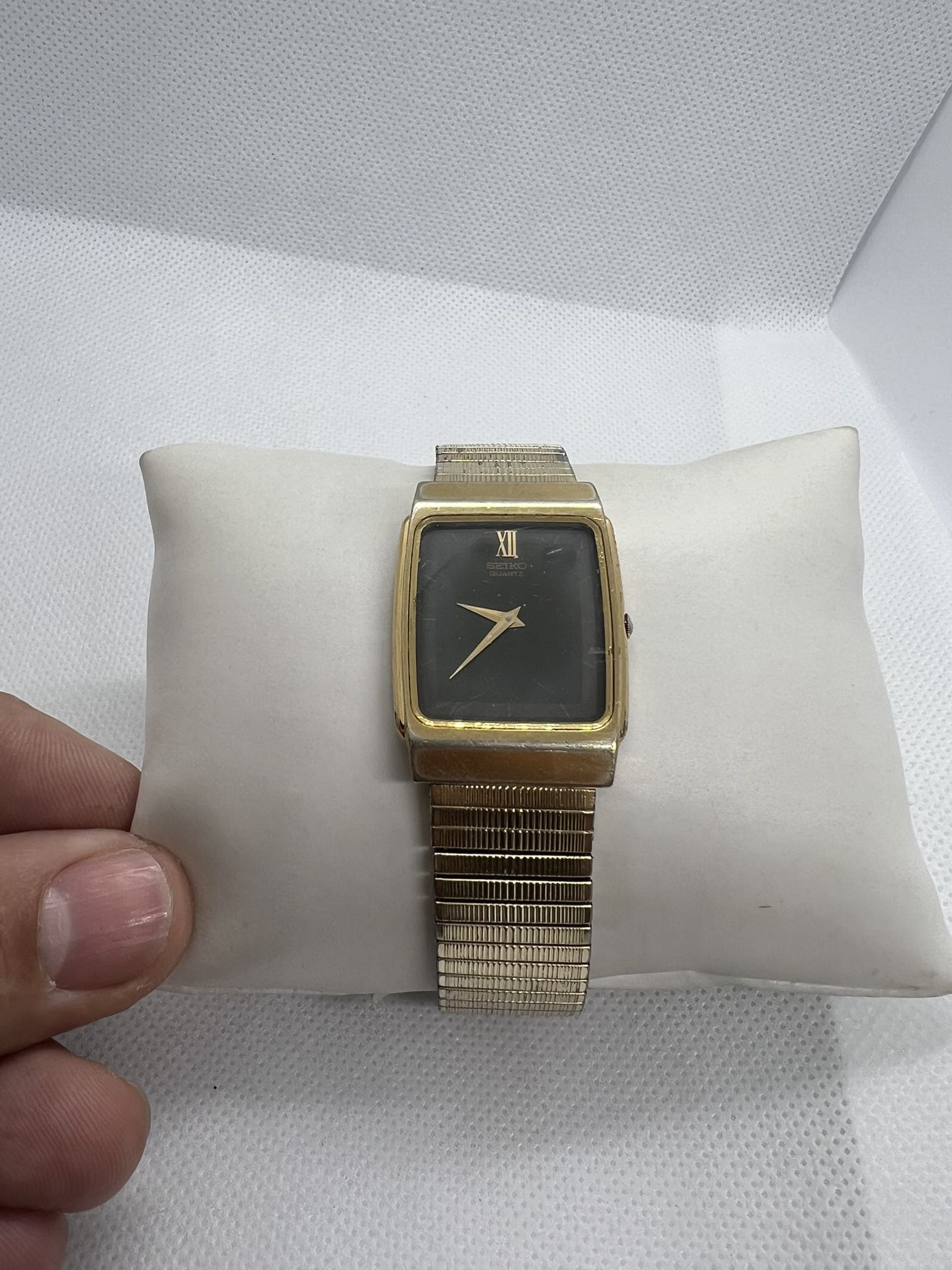 🌑🌕Royal Luxury Rectangular Tank Seiko Men Watch RomanNumeral+BlackFace🌕🌑