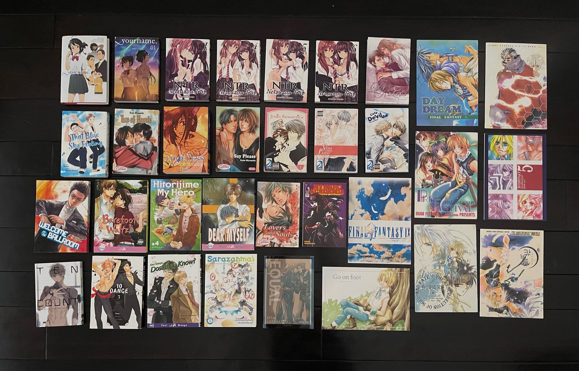 Huge Yaoi BL Yuri Manga Lot - Final Fantasy 9 XI Doujinshi, Kano Miyamoto, NTR