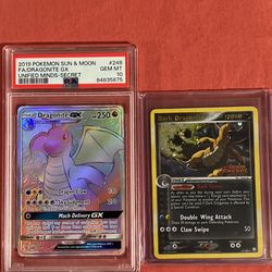 Psa 10 Dragonite Gx, And A Lp Dark Dragonite Pokémon 