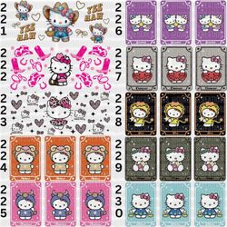 Hello Kitty Zodiac UV DTF 16 Oz Cup Wrap