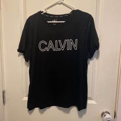New no tags Calvin Klein Women's Black Short Sleeve T-Shirt size X-Large must pick up