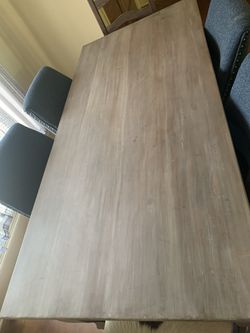 Solid Wood Dining Table And 4 Chairs  Thumbnail