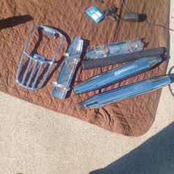 Harley Davidson Pipes And Headlight Also Seat 