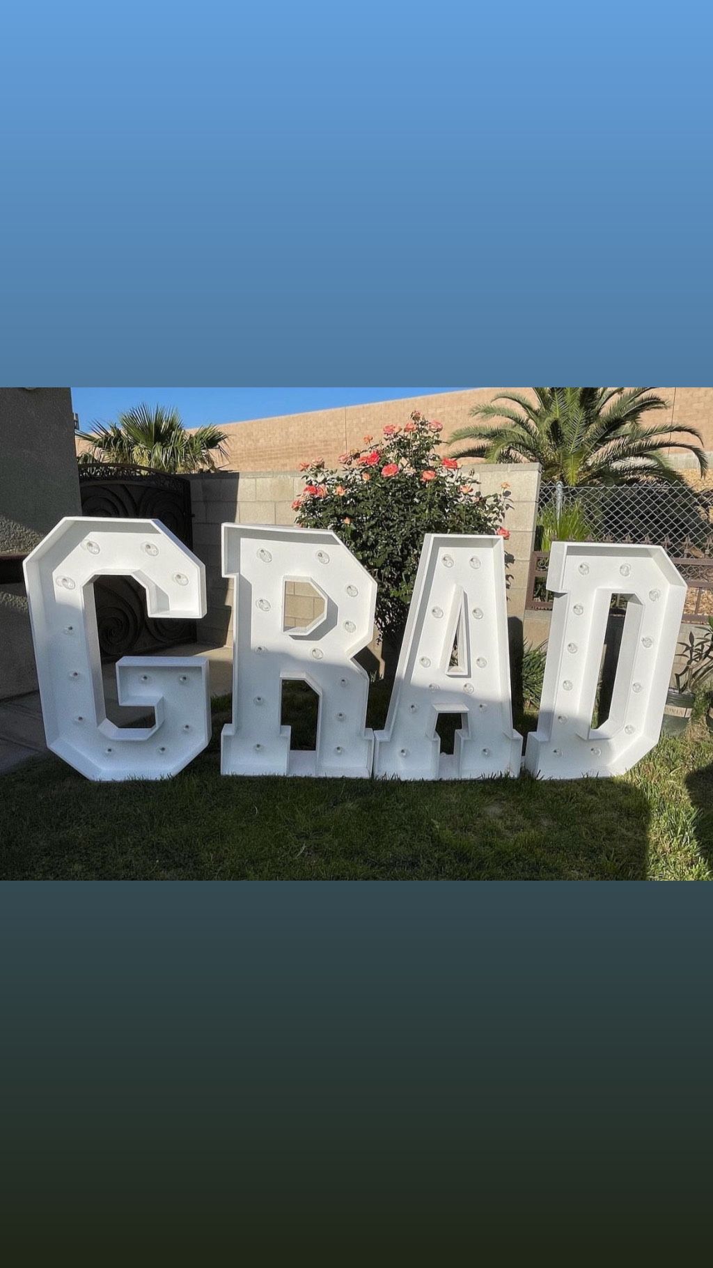 Grad Marquee Letters 