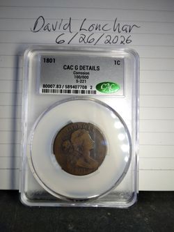 1801 100/000 S-221 error cent good details