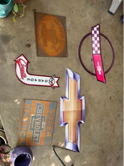 GM ,CHEVY, CORVETTE  METAL SIGNS