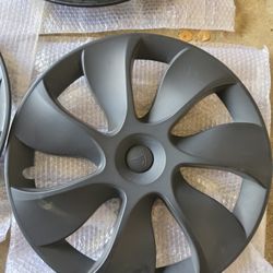 6 Piece Matte Black Tesla Model Y 19" Gemini Wheel

Covers