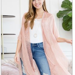 Kimono- Glittered Fringe 