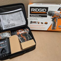 Ridgid 12v 2-Speed Drill/Driver W/ 2-1.5ah Batteries & Charger