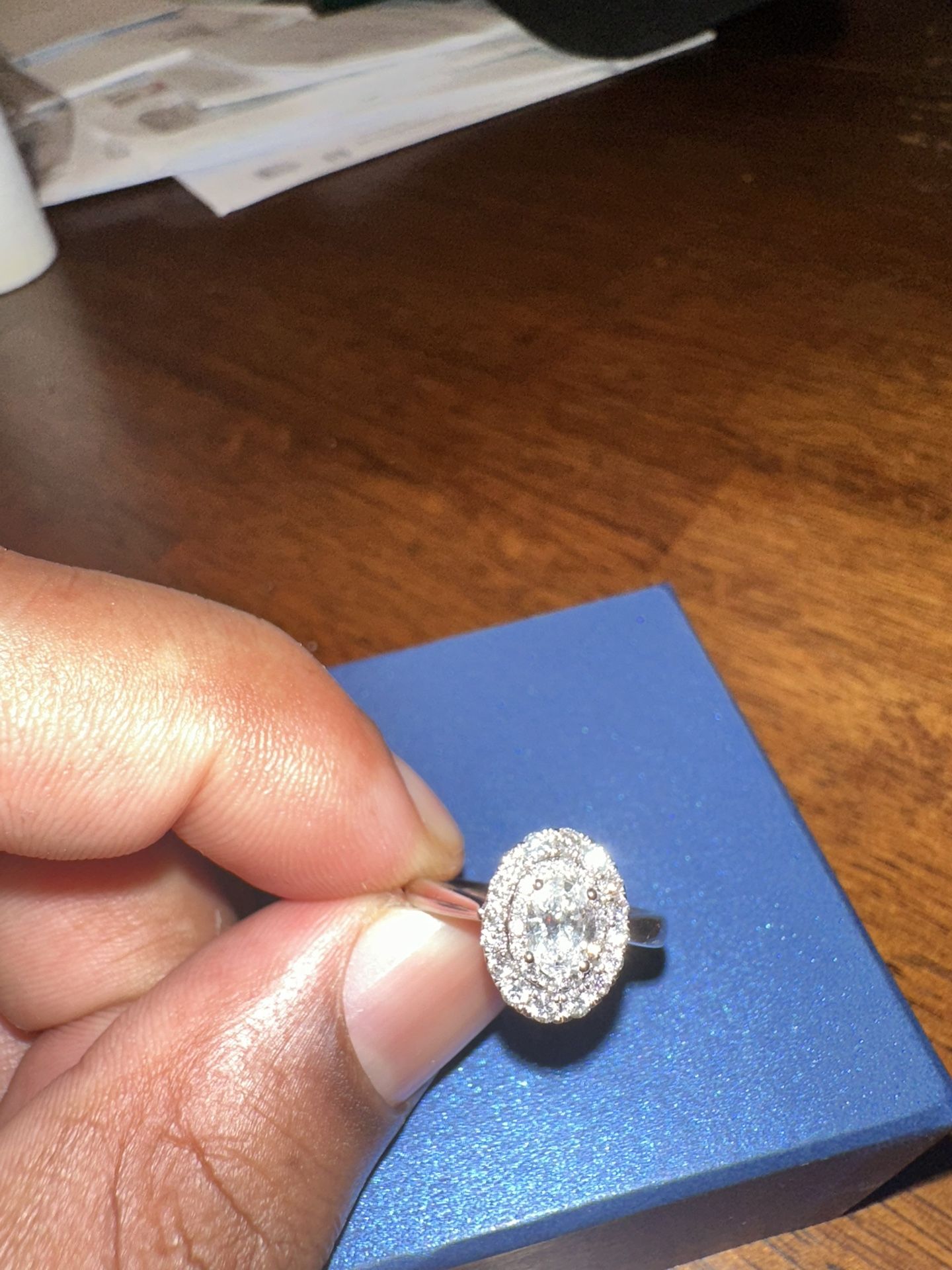 2 1/2 CTW Lab diamond Engagement Ring