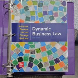 Dynamic Business Law By Kubasek, 6th Edition, 2023, McGraw Hill Education