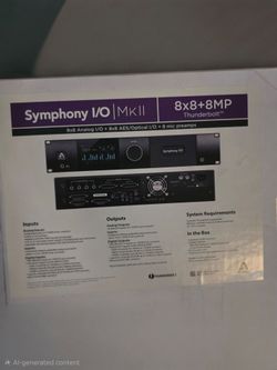 Symphony Interface 8x8+8 MP Thunderbolt