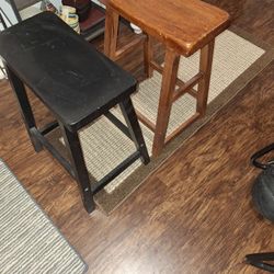 Rustic Bar Stools solid wood