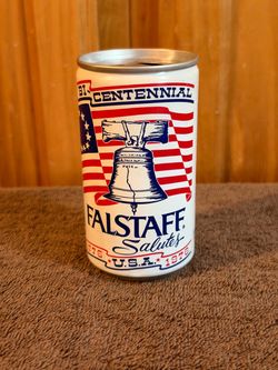 EMPTY Vintage 1976 Falstaff Bicentennial Beer Can - Retro Man Cave Decor