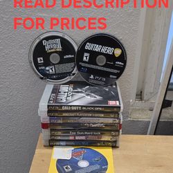 PS3 Games, Firm Price, Great Condition, Read Description For Details