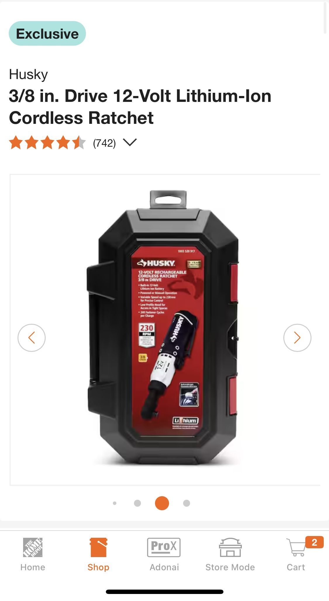 12-VOLT RECHARGEABLE CORDLESS RATCHET 3/8 IN DRIVE