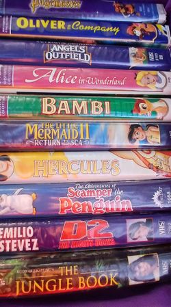 Walt Disney VHS Movies 10 Movies For $12. 00