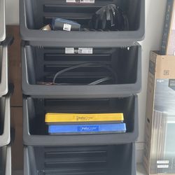 4 Husky Stackable Storage Bin Home Depot