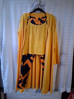Three - piece set blue and yellow (XL)