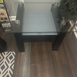 Glass Top Side Table